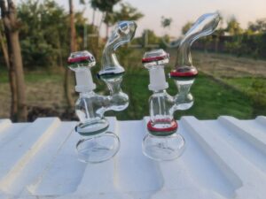 6" Oil Arm Bubbler with Nail and Bowl
