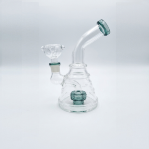 6" Bong Pyramid Disc Round Filter with Bowl Mixed 4-Color
