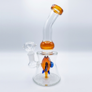 8" Bong Fish Shower with Bowl Mixed 5-Color