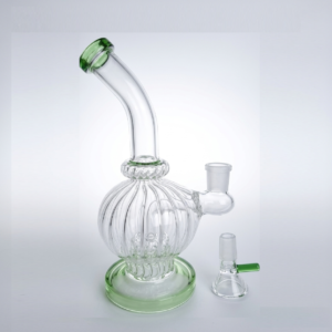 8" Ribbed Ball Base Shower with Bowl Mixed 6-Colors